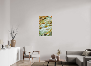 24 x 36″, Photo Print Under Acrylic Glass Himalayan Stream — Ice-Melt in Motion