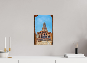 10 x 15″, Photo Print Under Acrylic Glass Brihadeeswarar Temple Vimana, Thanjavur — Framed View (UNESCO)