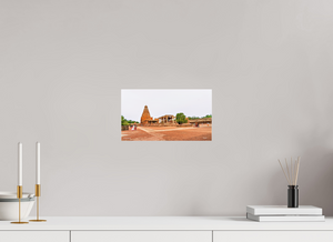12 x 6.8″, Photo Print Under Acrylic Glass Brihadeeswarar Temple, Thanjavur — Chola Vimana Panorama