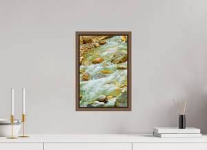 10 x 15″, Floater Basel 0.6 Wallnut Brown Himalayan Stream — Ice-Melt in Motion
