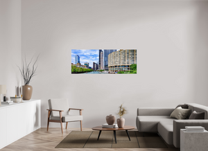 River City on the Chicago River — Panoramic Wall Art