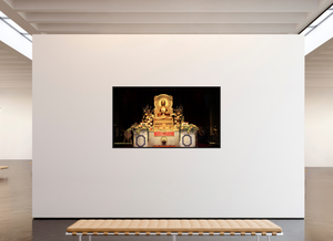 80 x 45″, Floater Frame Basel 0.6", Black oak The Mulagandha Kuti Vihara — Sarnath, India