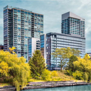 Main image Harrison Street Bridge & Southbank, Chicago — Riverfront Panorama