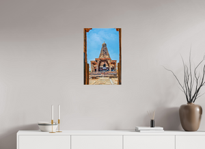 16 x 24″, Photo Print On Fuji Crystal DP II Brihadeeswarar Temple Vimana, Thanjavur — Framed View (UNESCO)