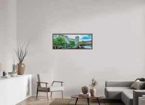 43.3 x 16″, Floater Basel 0.6 Wallnut Brown Chicago River Cottages, Harry Weese (1988–89)