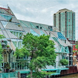 Main image Chicago River Cottages, Harry Weese (1988–89)