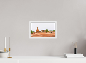 12 x 6.8″, Floater Basel 0.6 White Matt Brihadeeswarar Temple, Thanjavur — Chola Vimana Panorama