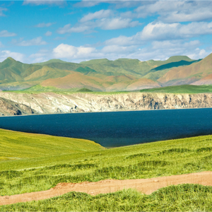 Main image Lake Manasarovar — Northwest Shore in Evening Blue