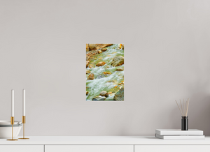 8 x 12″, Photo Print Under Acrylic Glass Himalayan Stream — Ice-Melt in Motion