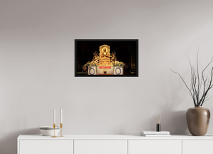 24 x 13.5″, Floater Frame Basel 0.6", Black oak The Mulagandha Kuti Vihara — Sarnath, India
