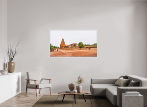 64 x 36″, Floater Basel 0.6 White Matt Brihadeeswarar Temple, Thanjavur — Chola Vimana Panorama