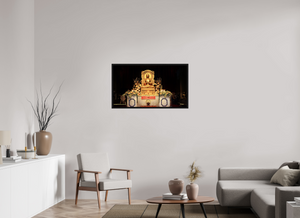 40 x 22.5″, Floater Frame Basel 0.6", Black oak The Mulagandha Kuti Vihara — Sarnath, India