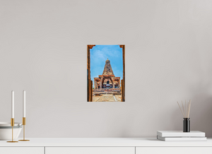 8 x 12″, Photo Print On Fuji Crystal DP II Brihadeeswarar Temple Vimana, Thanjavur — Framed View (UNESCO)