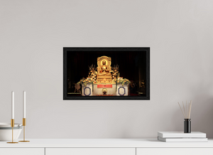 16 x 9″, Floater Frame Basel 0.6", Black oak The Mulagandha Kuti Vihara — Sarnath, India