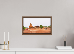 16 x 9″, Floater Basel 0.6 Wallnut Brown Brihadeeswarar Temple, Thanjavur — Chola Vimana Panorama