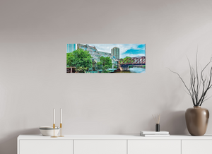 32.5 x 12″, Photo Print On Fuji Crystal DP II Chicago River Cottages, Harry Weese (1988–89)