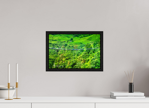 15 x 10″, Floater 	Basel 0.6", Black oak Frame Bhote Koshi Bungee — Nepal Gorge Crossing