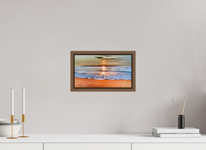 12 x 6.8″, Floater Basel 0.6 Wallnut Brown Sunrise at Marina Beach — Chennai, India