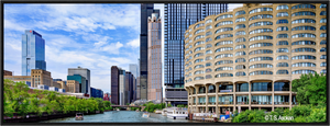 River City on the Chicago River — Panoramic Wall Art