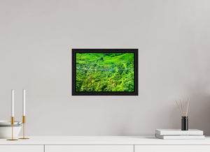 12 x 8″, Floater 	Basel 0.6", Black oak Frame Bhote Koshi Bungee — Nepal Gorge Crossing