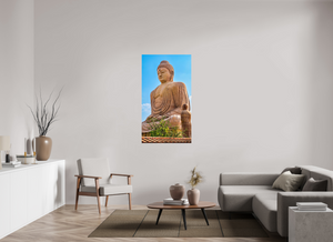 30.9 x 55″, Photo Print On Fuji Crystal DP II Great Buddha Statue, Bodh Gaya — Morning Light (India)