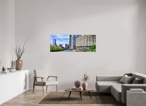 River City on the Chicago River — Panoramic Wall Art