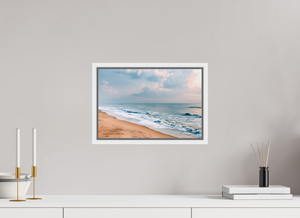 15 x 10″, Floater Basel 0.6", White matt Marina Beach Dawn — Chennai, India