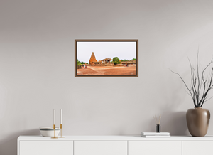 24 x 13.5″, Floater Basel 0.6 Wallnut Brown Brihadeeswarar Temple, Thanjavur — Chola Vimana Panorama