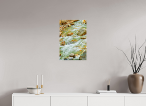 16 x 24″, Photo Print Under Acrylic Glass Himalayan Stream — Ice-Melt in Motion